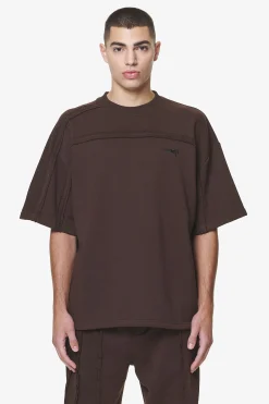 Pegador Tees|Abart Inside Out Boxy Tee Washed Oak Brown