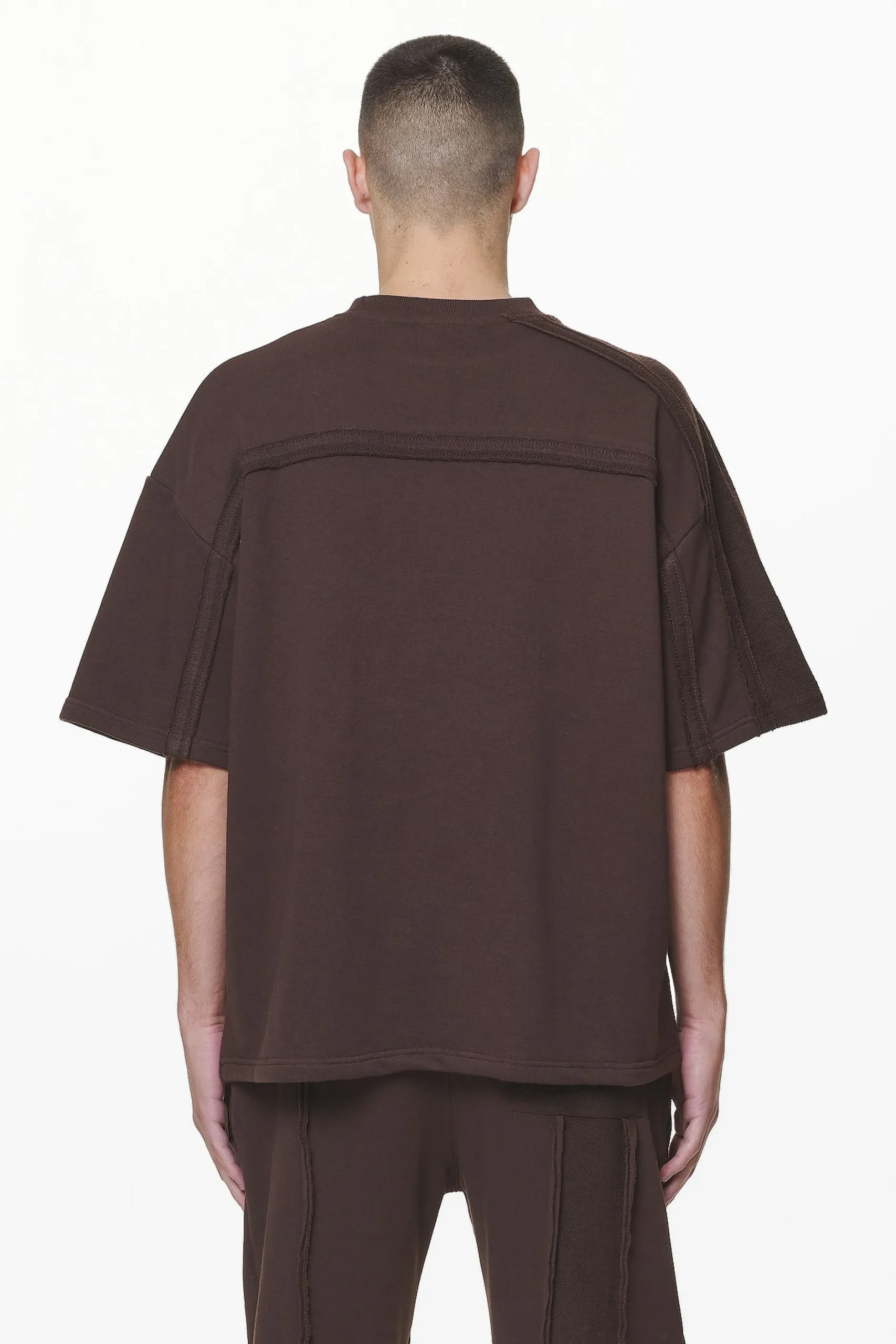 Pegador Tees|Abart Inside Out Boxy Tee Washed Oak Brown