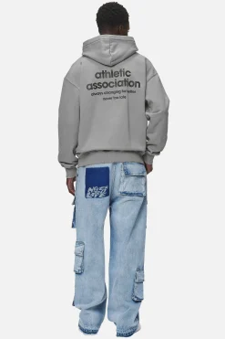 Pegador Hoodies|Zip Hoodies|Alchar Oversized Sweat Jacket Washed Cool Grey