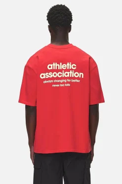 Pegador Tees|Alchar Oversized Tee Washed Red