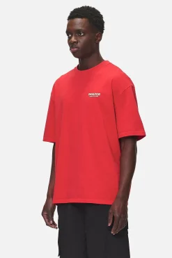 Pegador Tees|Alchar Oversized Tee Washed Red