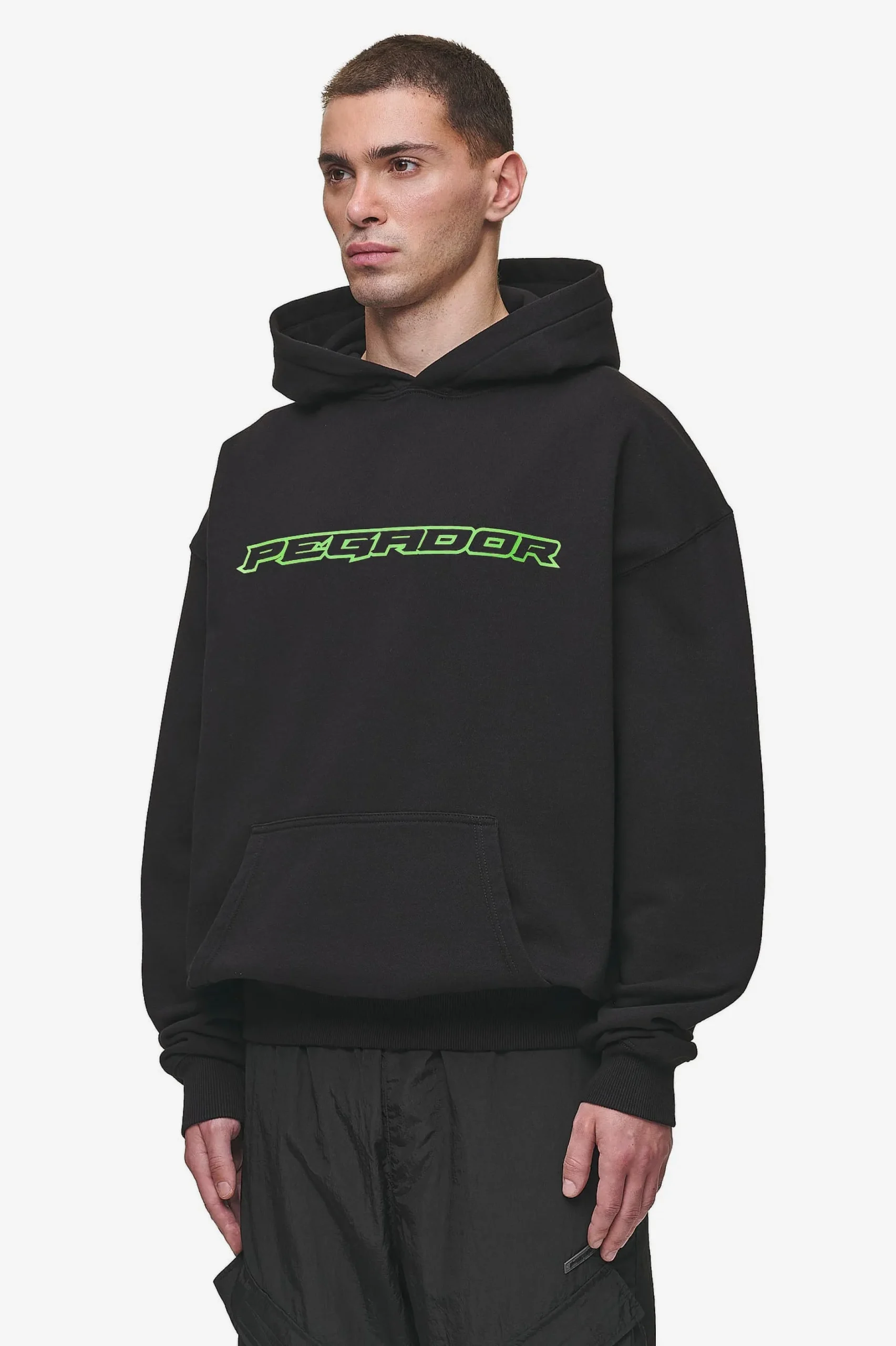 Pegador Hoodies|Alden Oversized Hoodie Washed Black