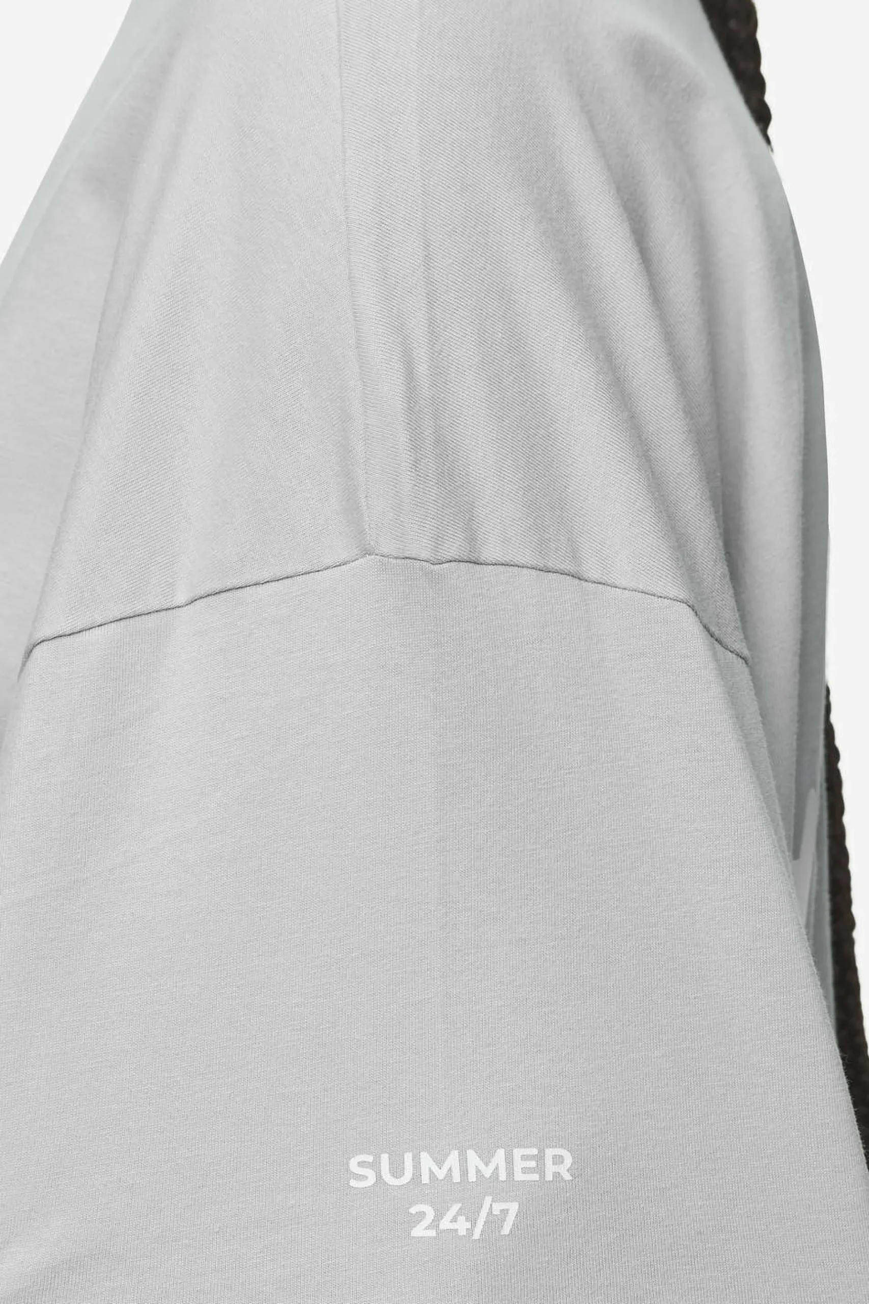 Pegador Tees|Aleja Heavy Oversized Tee Washed sky grey