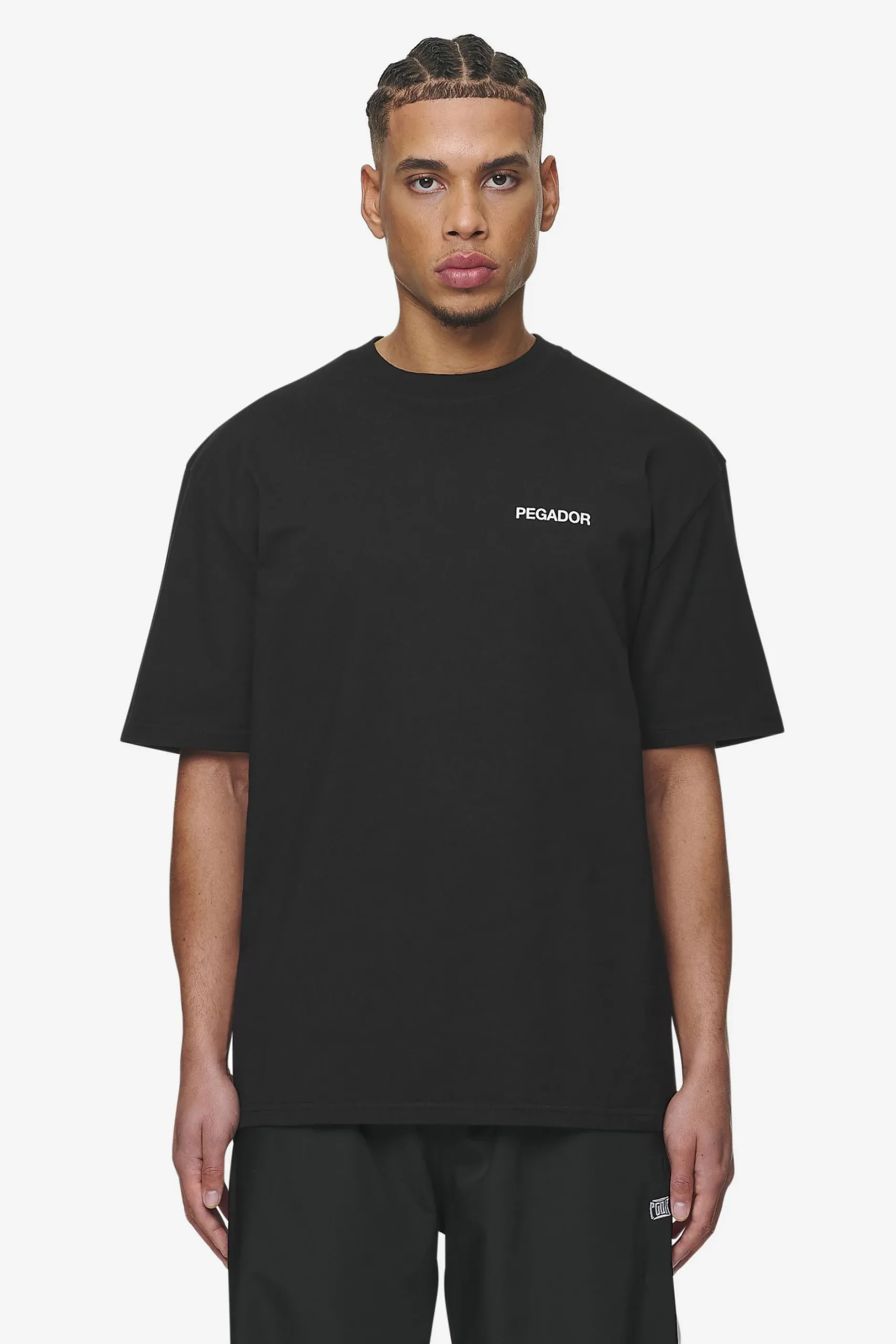 Pegador Tees|Aleso Oversized Tee Washed black