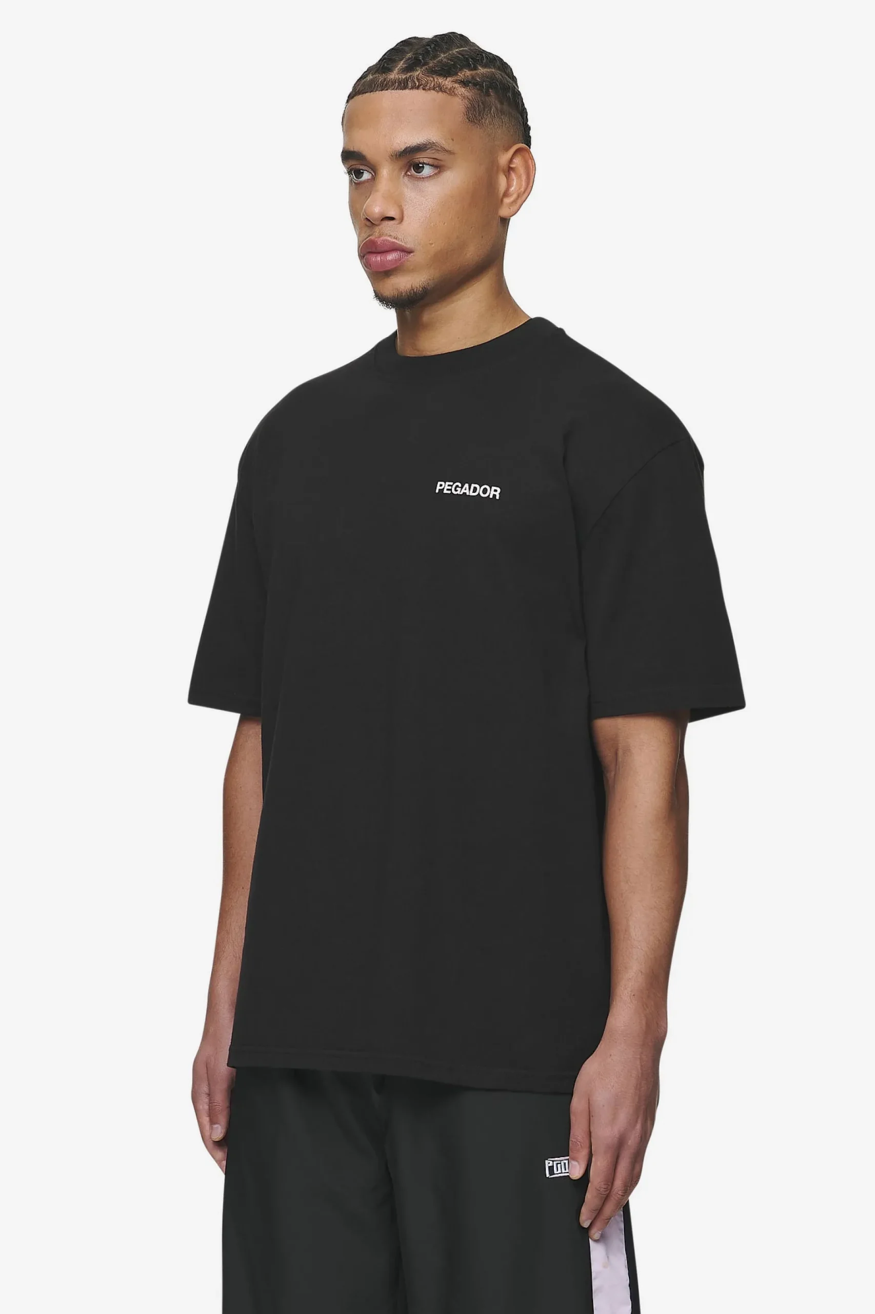 Pegador Tees|Aleso Oversized Tee Washed black