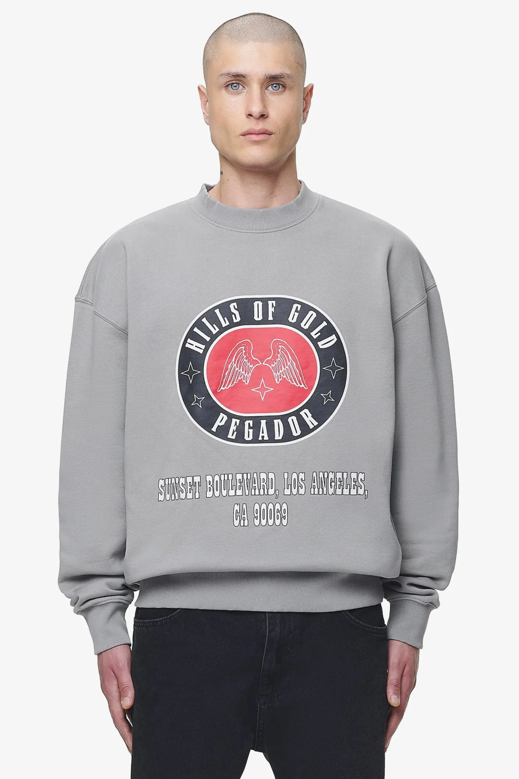Pegador Sweaters|Algon Oversized Sweater Vintage Washed Dusk Grey