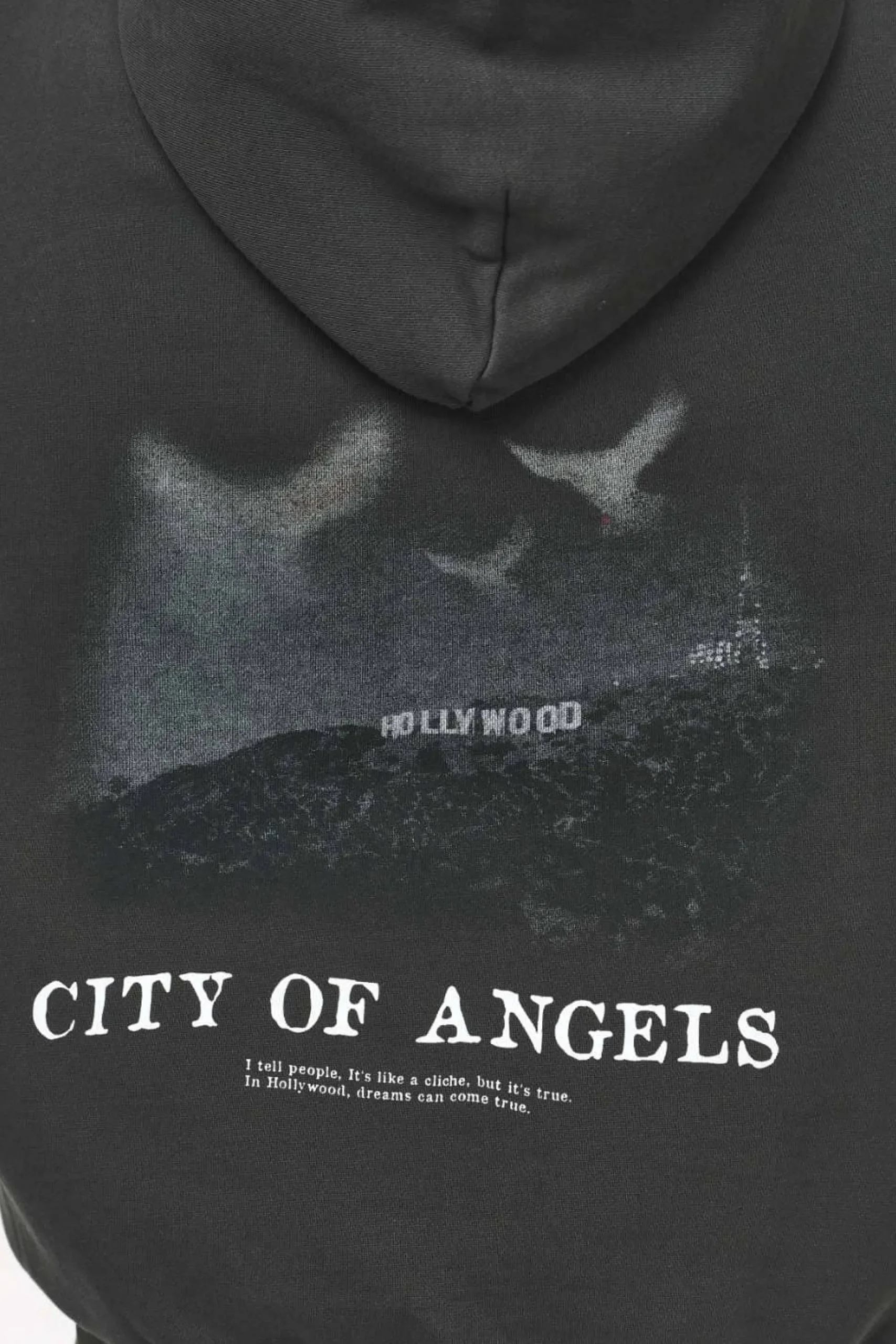 Pegador Hoodies|Angel Oversized Hoodie Vintage Washed Iron Grey