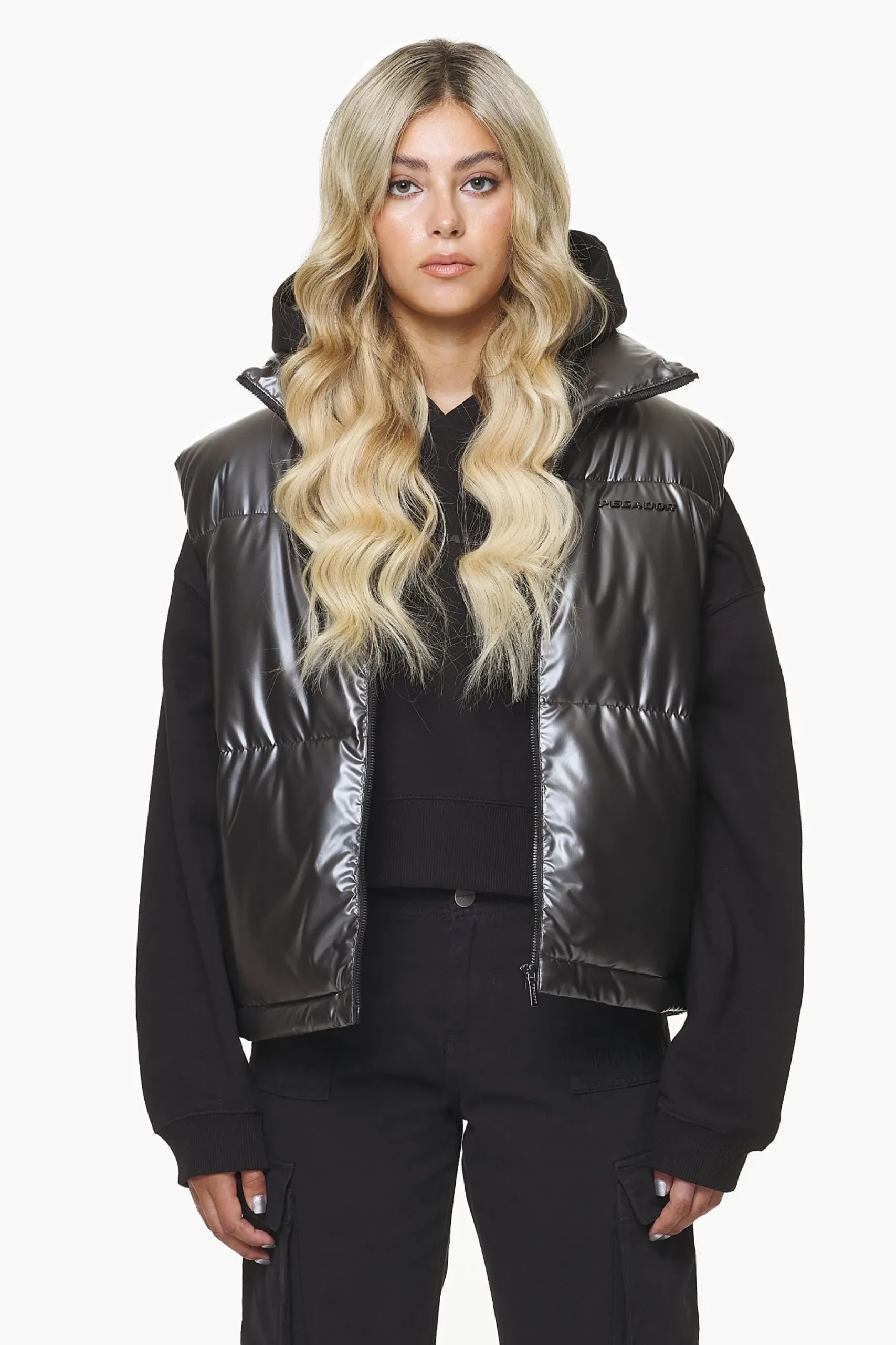 Pegador Vests|Angel Puffer Vest Dark Chrome
