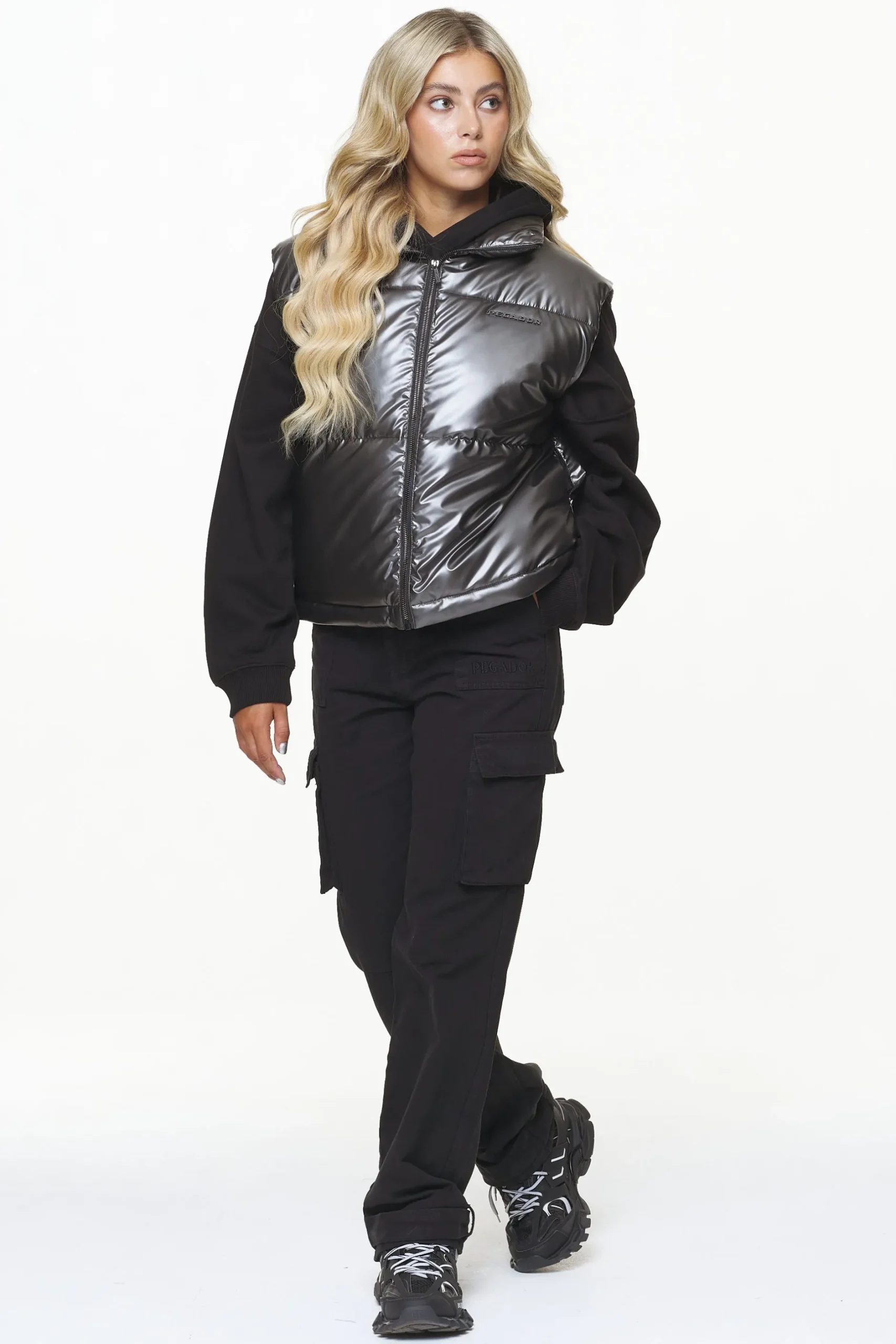 Pegador Vests|Angel Puffer Vest Dark Chrome