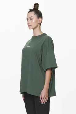 Pegador Tees|Arendal Logo Heavy Oversized Tee Washed Sage Green