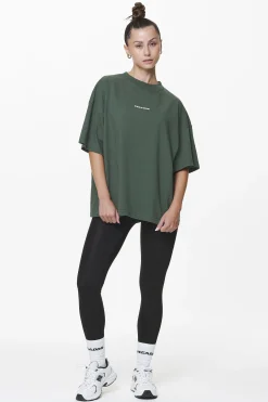 Pegador Tees|Arendal Logo Heavy Oversized Tee Washed Sage Green