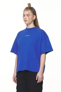 Pegador Tees|Arendal Logo Heavy Oversized Tee Washed True Blue White