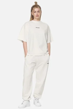 Pegador Tees|Arendal Logo Heavy Oversized Tee  Washed Coconut Milk Black