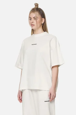 Pegador Tees|Arendal Logo Heavy Oversized Tee  Washed Coconut Milk Black
