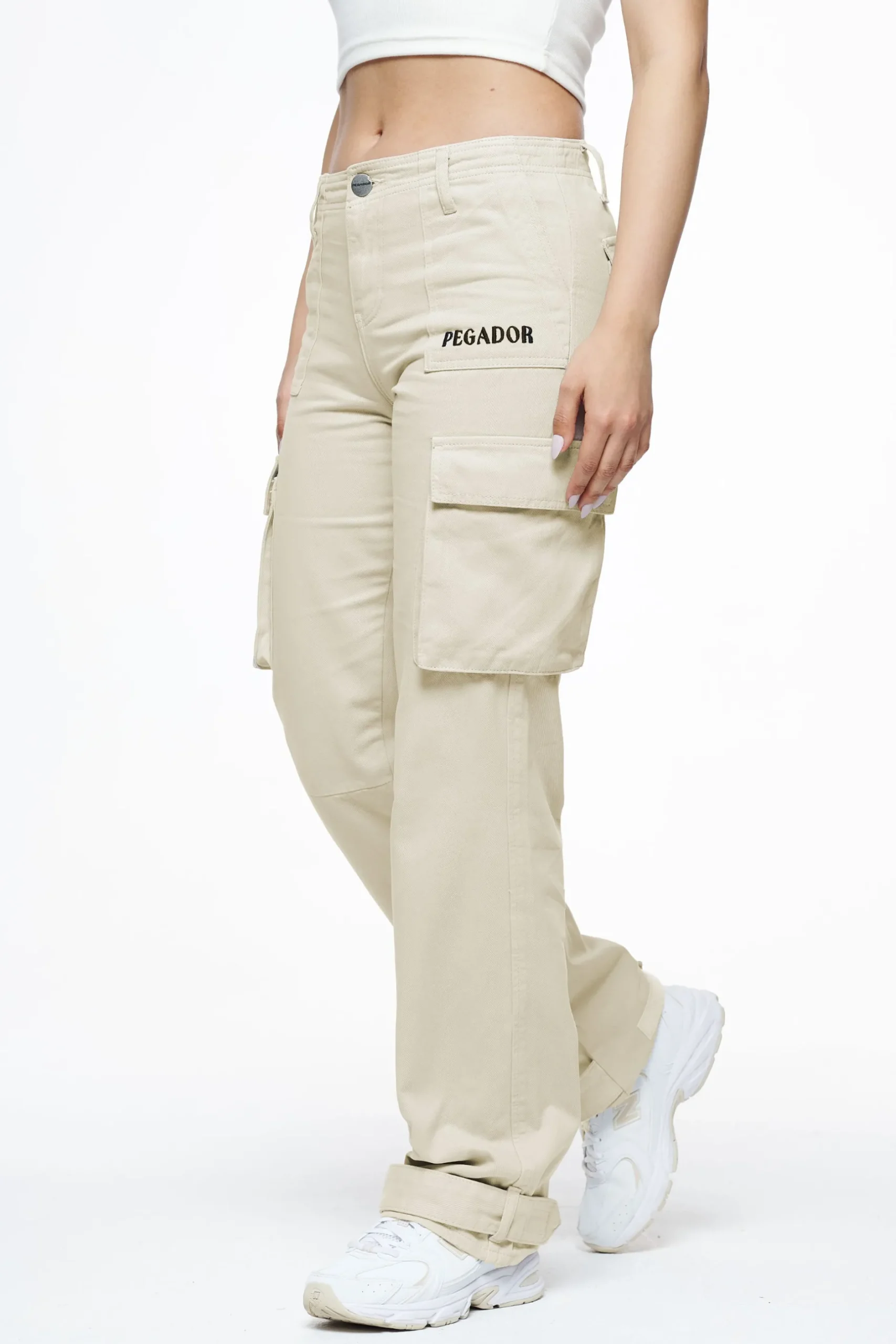 Pegador Pants|Arlia Wide Cargo Pants Espresso