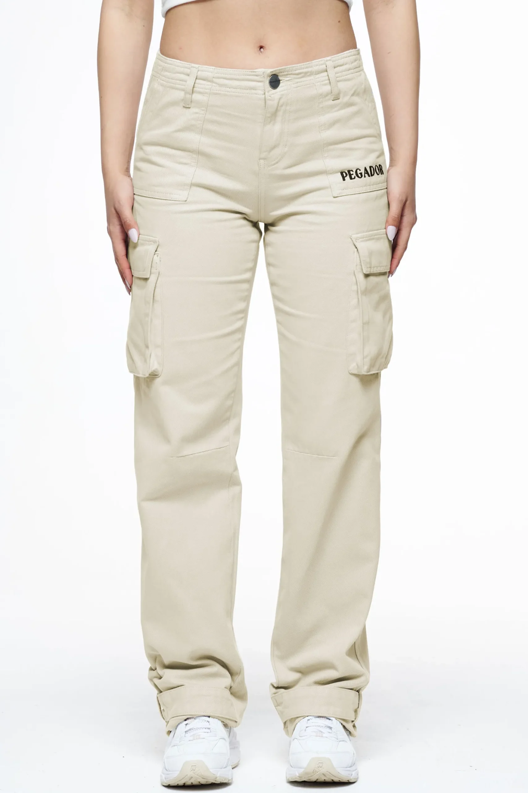 Pegador Pants|Arlia Wide Cargo Pants Espresso