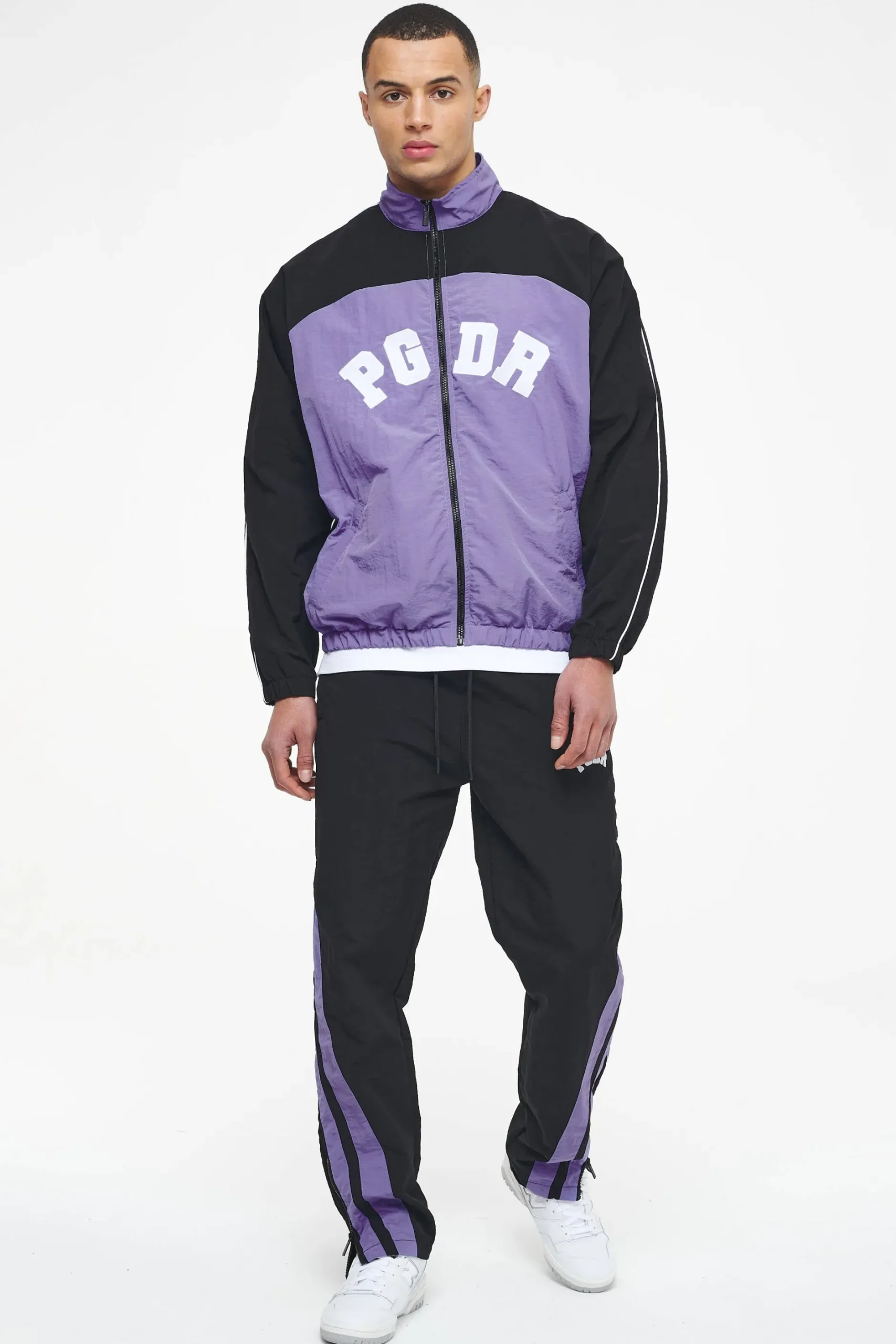 Pegador Track Jackets|Ascot Track Jacket Black Magic Violet