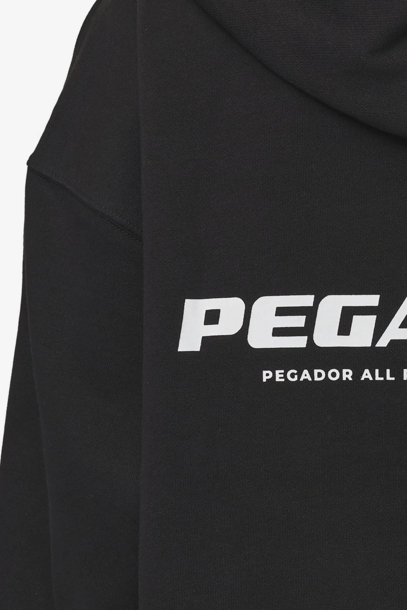Pegador Hoodies|Atna Logo Oversized Hoodie White Black