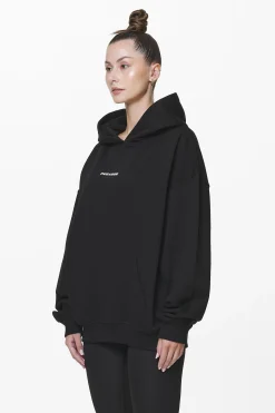 Pegador Hoodies|Atna Logo Oversized Hoodie Black