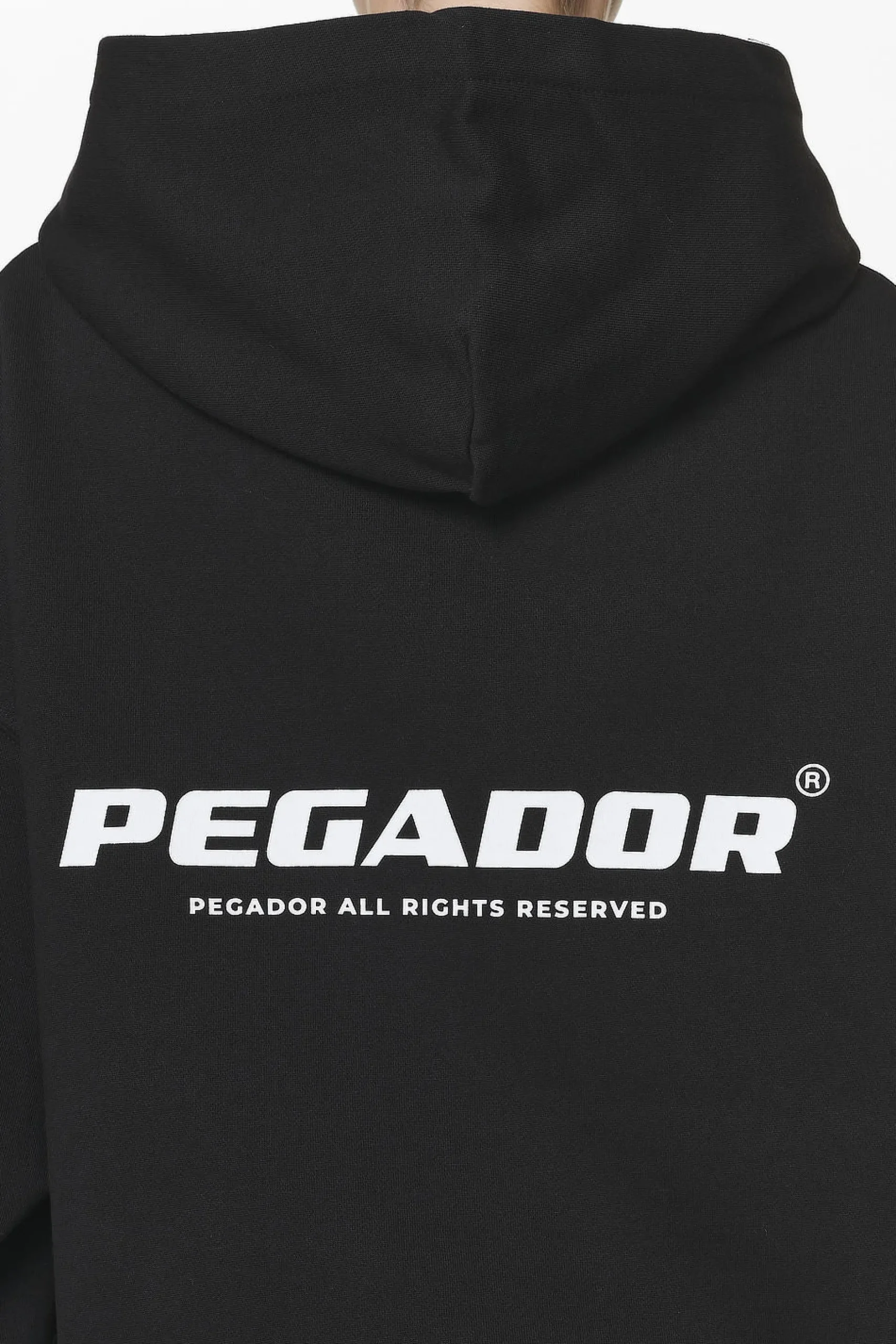 Pegador Hoodies|Atna Logo Oversized Hoodie Black