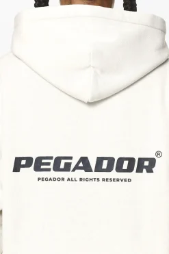 Pegador Hoodies|Atna Logo Oversized Hoodie Washed Salty Cream