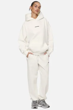 Pegador Hoodies|Atna Logo Oversized Hoodie Washed Coconut Milk Black