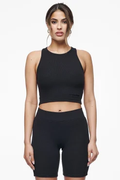 Pegador Tops|Ayla Crop Top Black