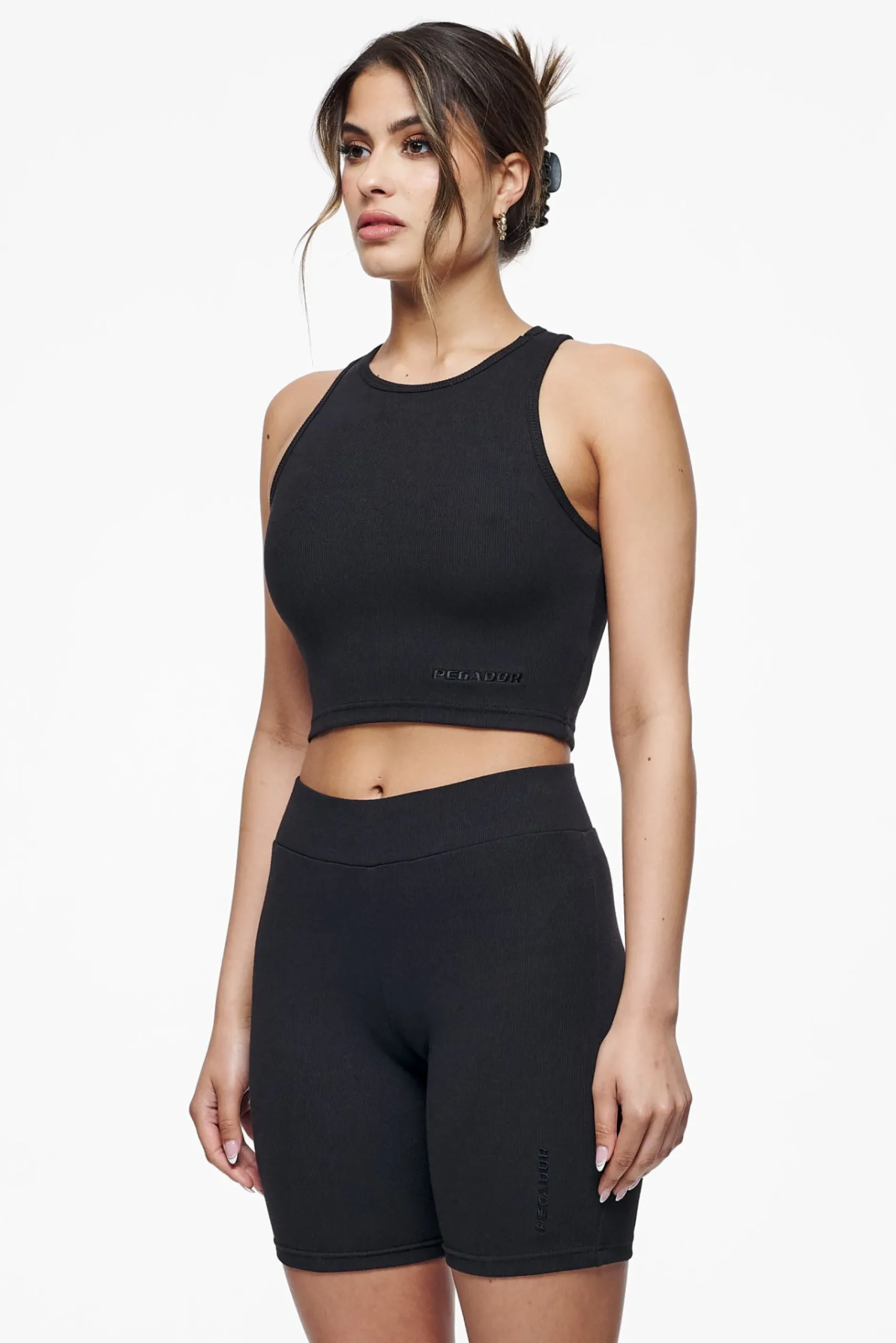 Pegador Tops|Ayla Crop Top Black