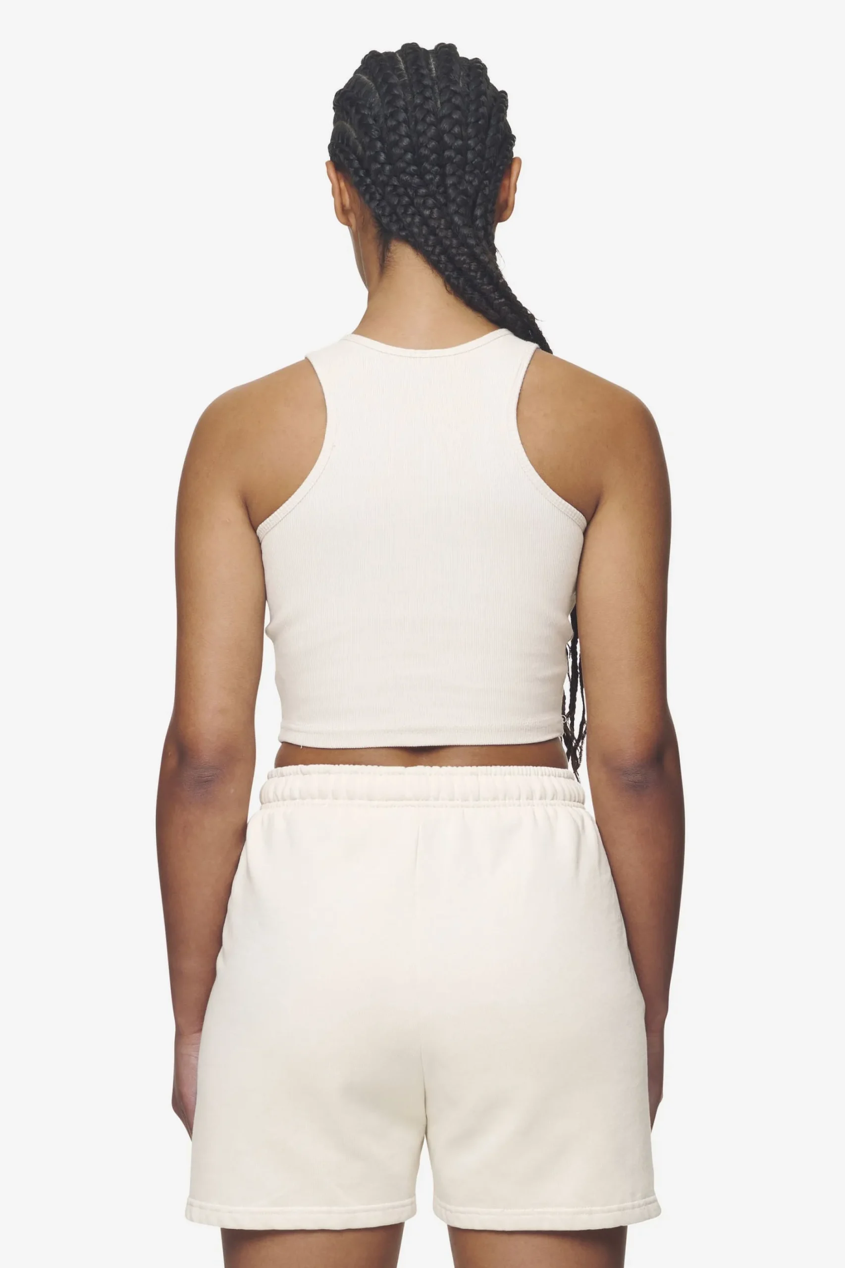 Pegador Tops|Ayla Crop Top White Washed coast sand