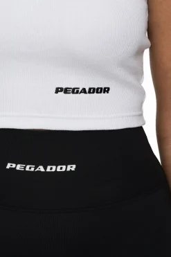 Pegador Tops|Ayla Crop Top Black White