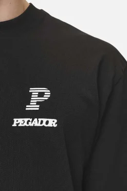 Pegador Tees|Baldock Oversized Tee Washed Black