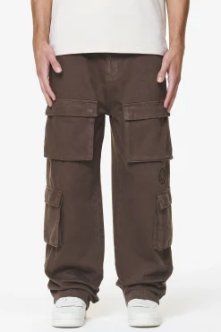 Pegador Cargos|Bantam Wide Cargo Pants Oak Brown