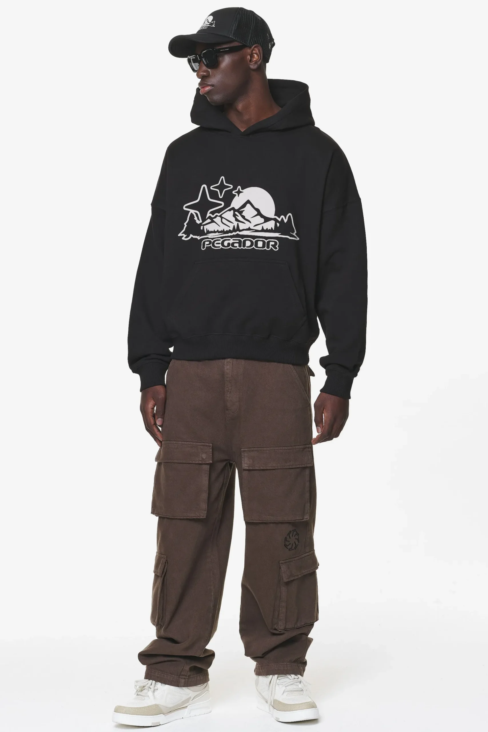 Pegador Cargos|Bantam Wide Cargo Pants Oak Brown