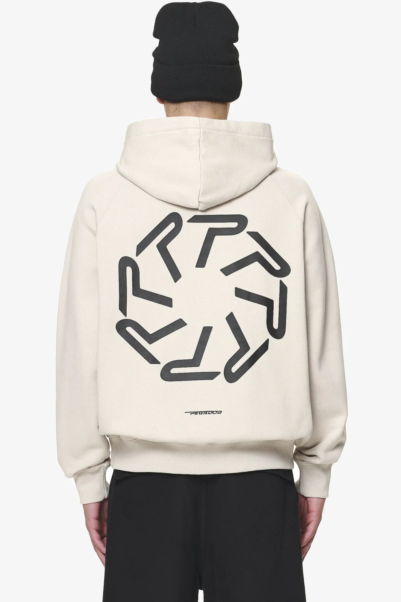 Pegador Hoodies|Barone Raglan Hoodie Washed Dust Cream
