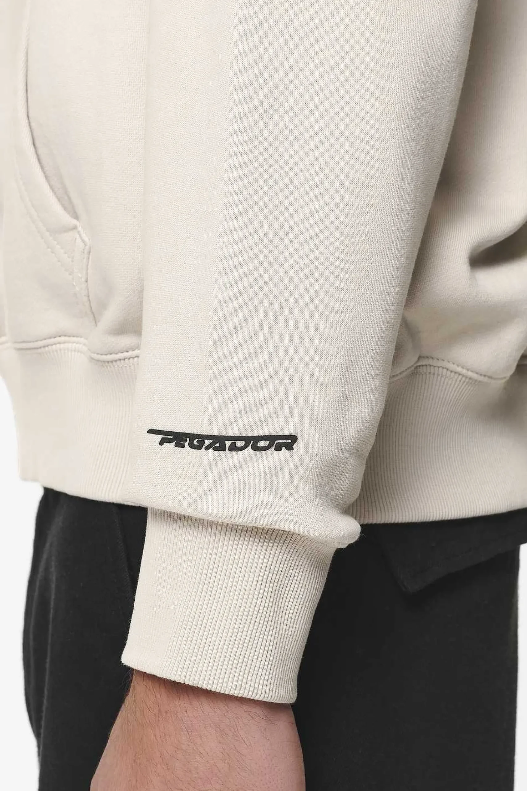 Pegador Hoodies|Barone Raglan Hoodie Washed Dust Cream