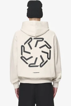 Pegador Hoodies|Barone Raglan Hoodie Washed Dust Cream