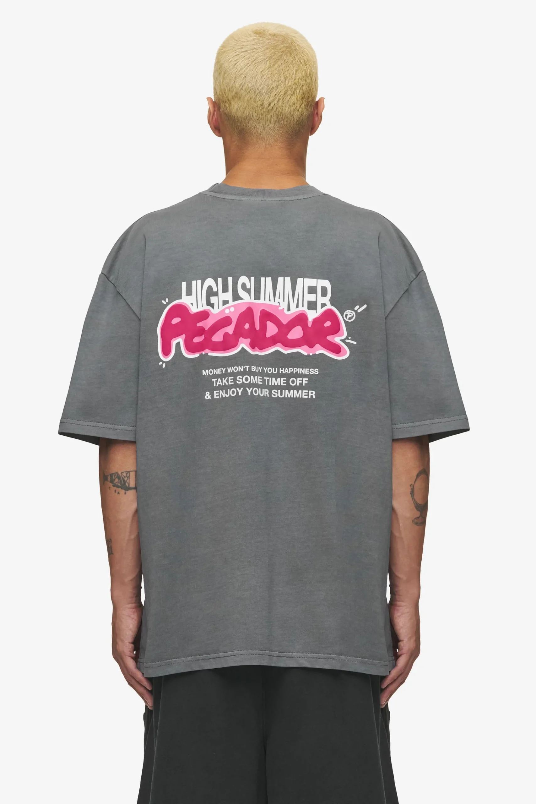 Pegador Tees|Barret Oversized Tee Vintage grey