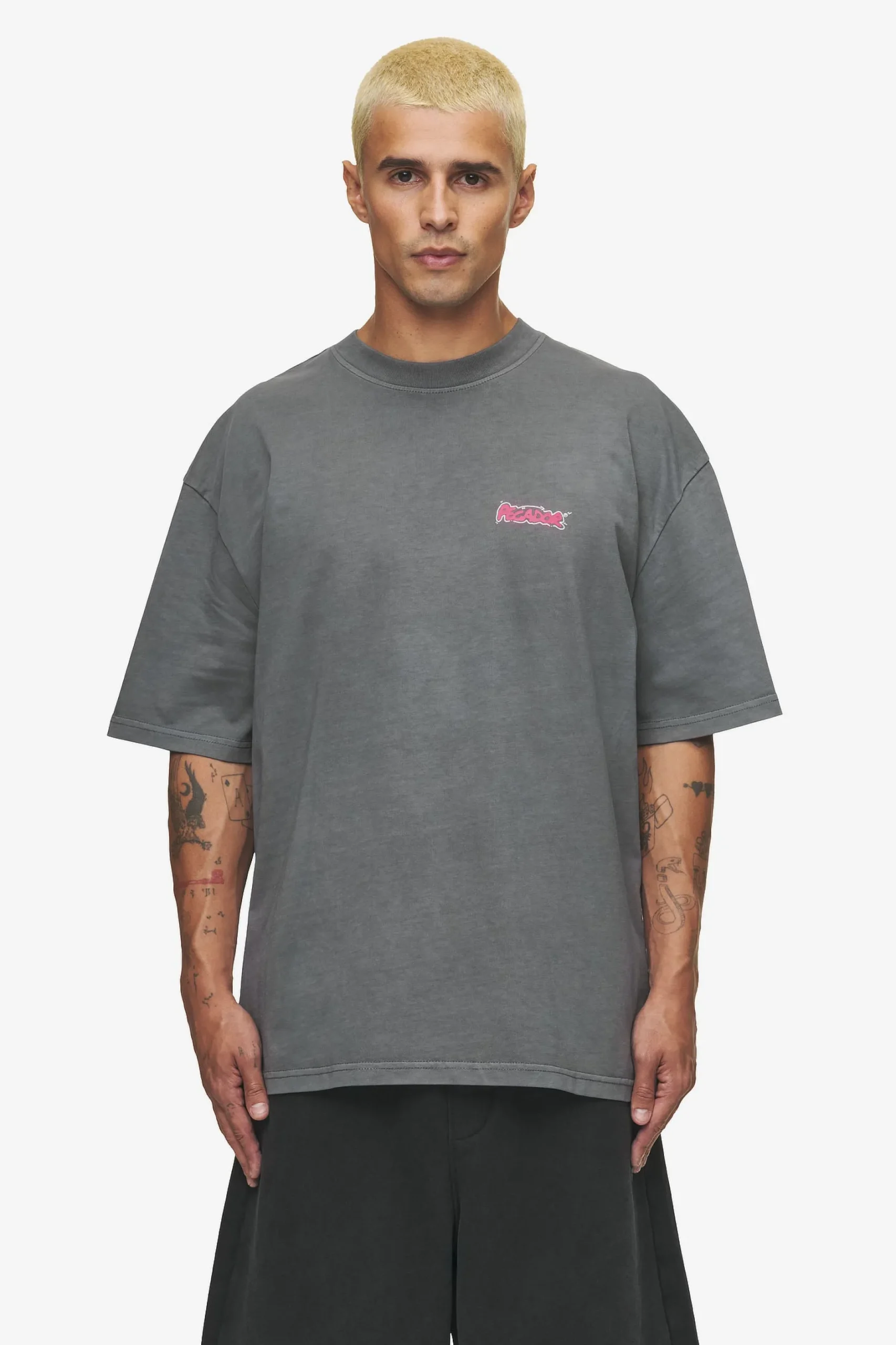 Pegador Tees|Barret Oversized Tee Vintage grey