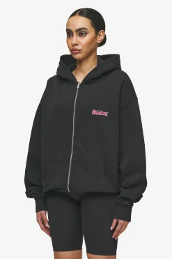 Pegador Hoodies|Zip Hoodies|Barret Terry Oversized Sweat Jacket Vintage Black