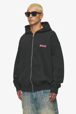 Pegador Hoodies|Zip Hoodies|Barret Terry Oversized Sweat Jacket Vintage Black