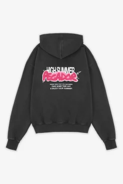 Pegador Hoodies|Zip Hoodies|Barret Terry Oversized Sweat Jacket Vintage Black