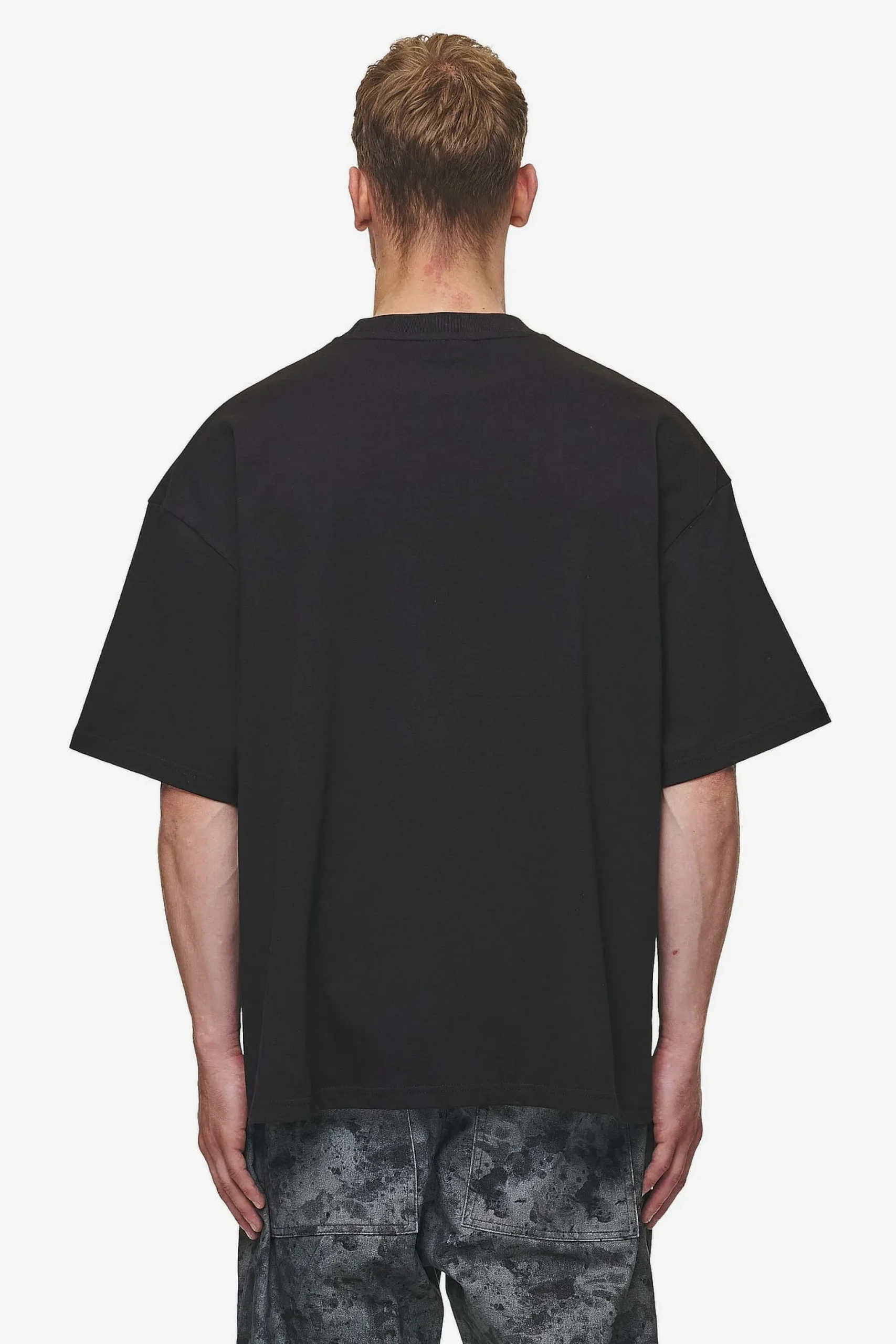 Pegador Tees|Baxter Boxy Tee Washed Black