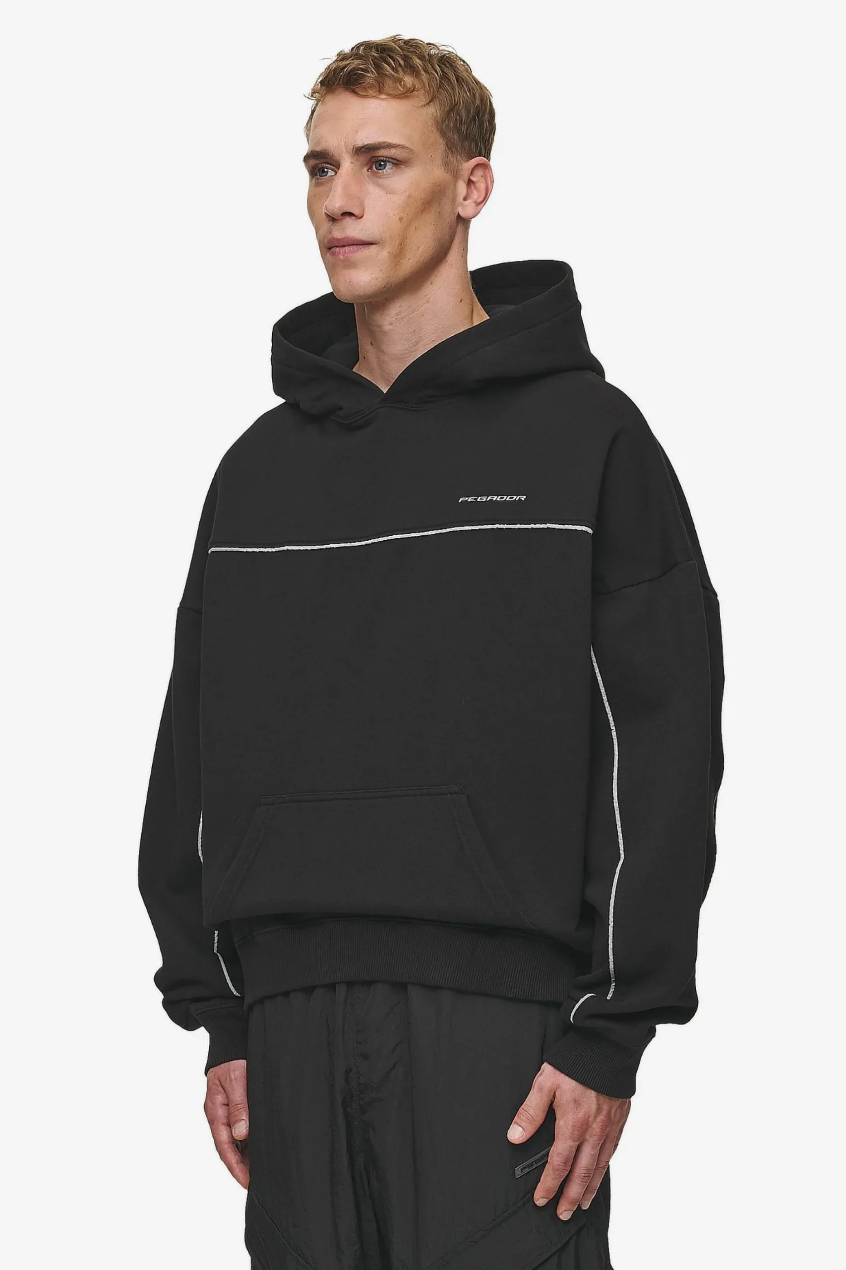 Pegador Hoodies|Beak Boxy Hoodie Washed Black