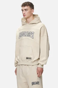Pegador Hoodies|Beech Terry Boxy Hoodie Washed Desert Sand
