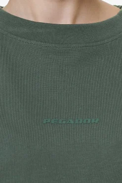 Pegador Tees|Bel Air Heavy Oversized Tee Washed Sage Green Gum