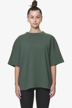Pegador Tees|Bel Air Heavy Oversized Tee Washed Sage Green Gum