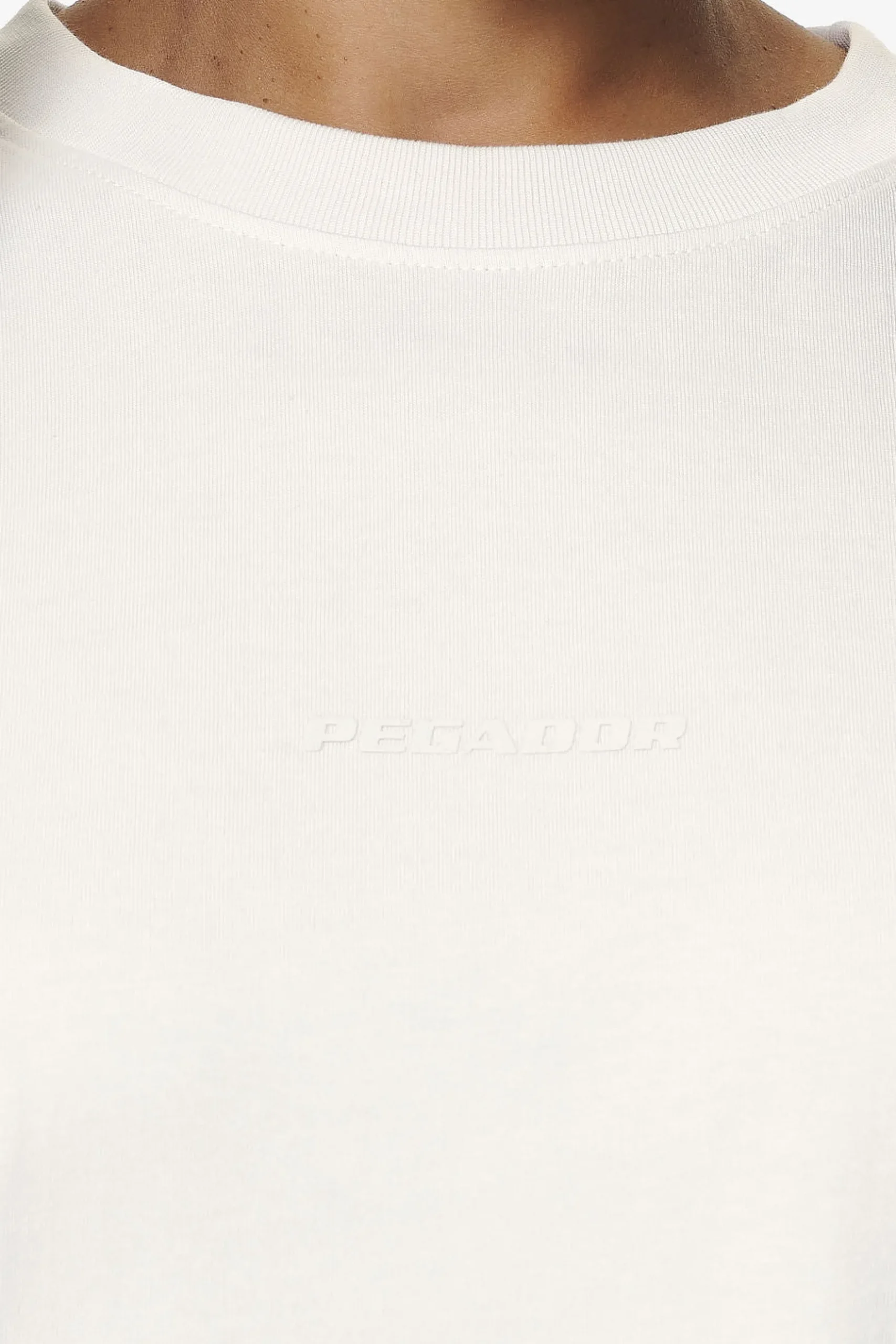 Pegador Tees|Bel Air Heavy Oversized Tee Washed Salty Cream Gum