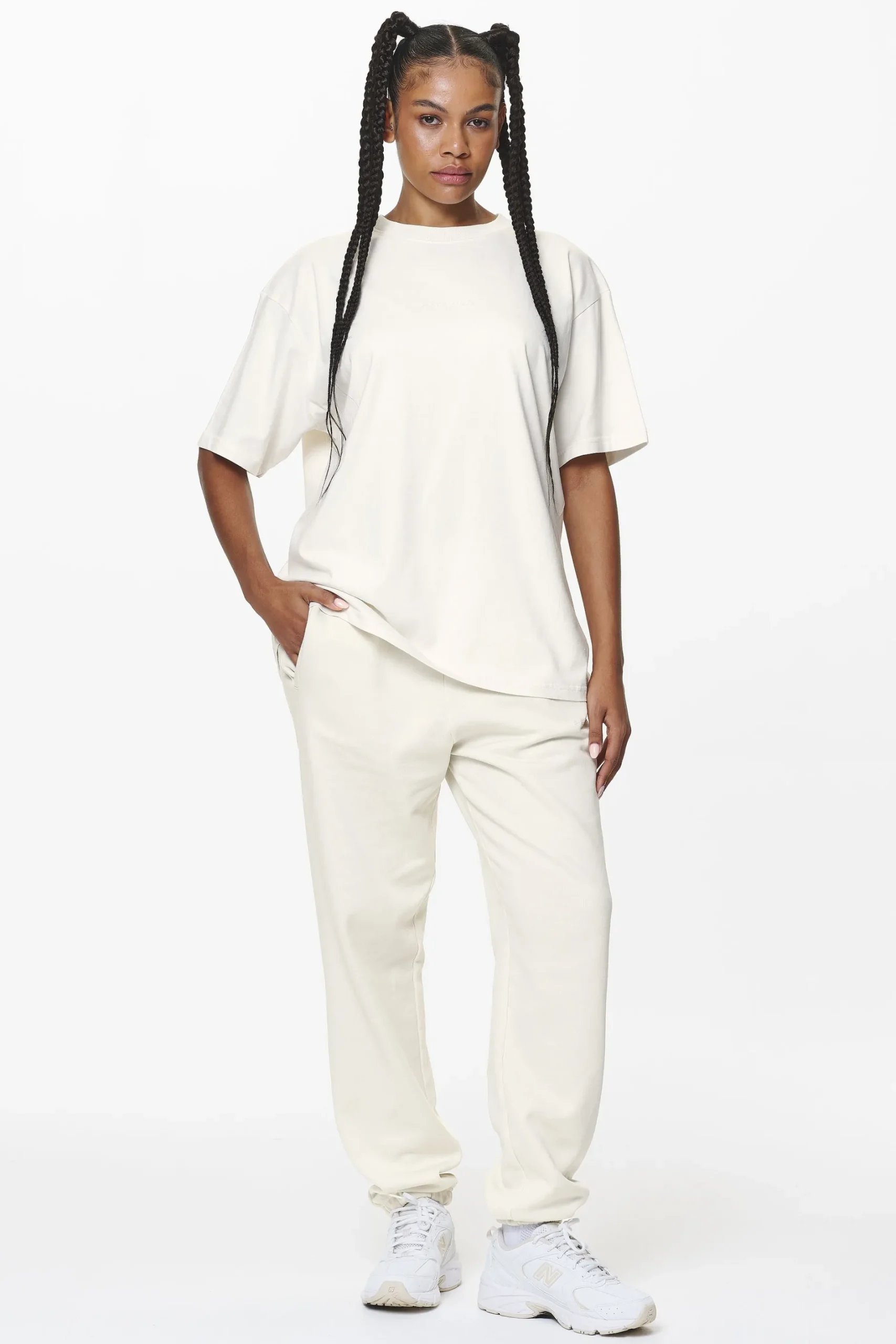 Pegador Tees|Bel Air Heavy Oversized Tee Washed Salty Cream Gum