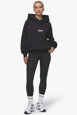 Pegador Hoodies|Belly Oversized Hoodie Washed Black
