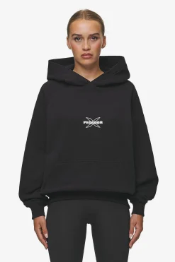 Pegador Hoodies|Belly Oversized Hoodie Washed Black
